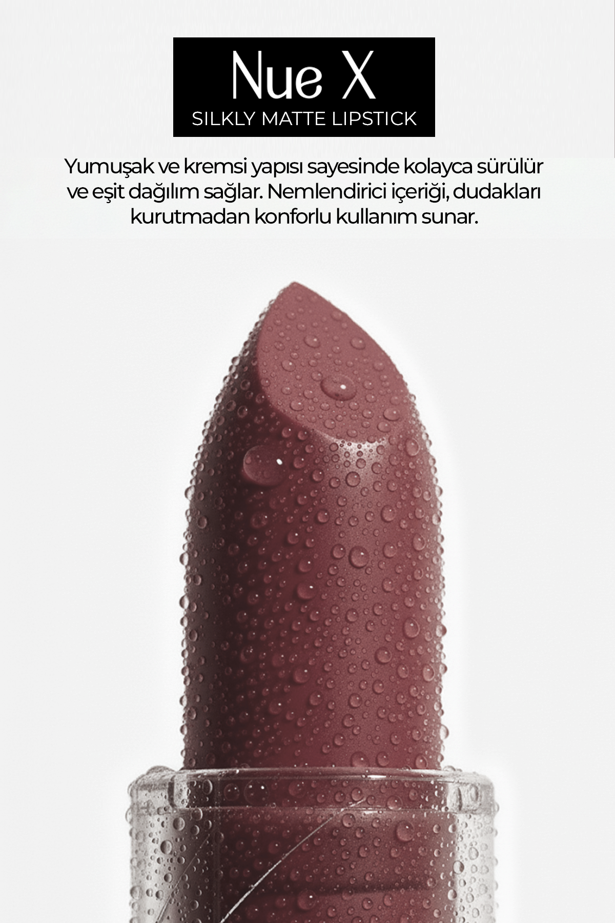 Nue X Silkly Matte Lipstick Plum Brown 05
