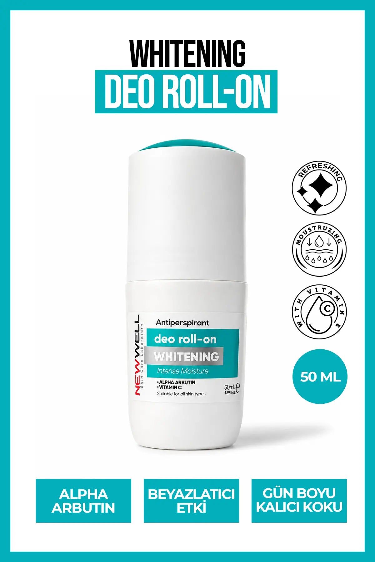 Ter Önleyici Beyazlatıcı Roll-on 50 ml