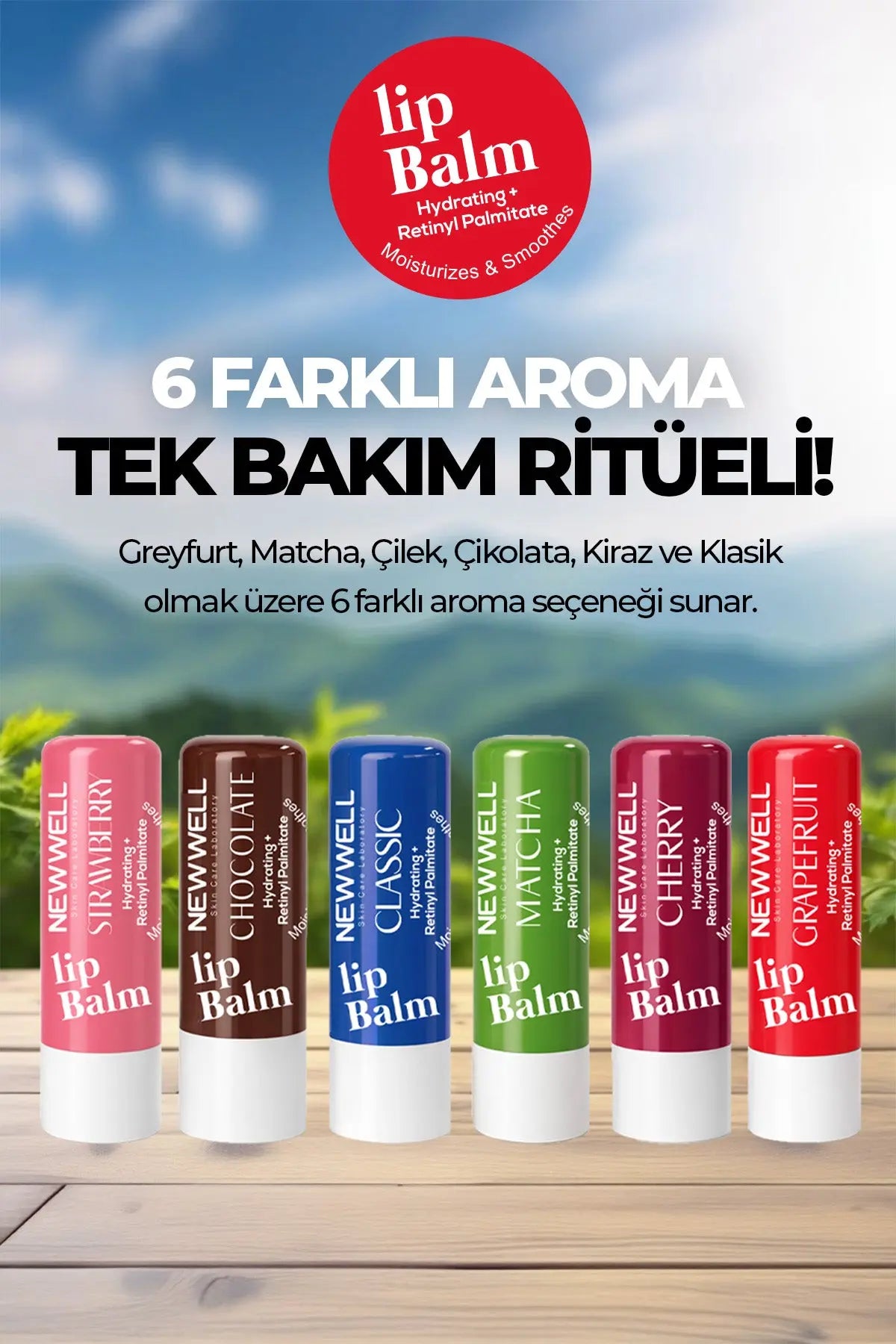Strawberry Hydrating Lip Balm – Çilek Aromalı Nemlendirici Dudak