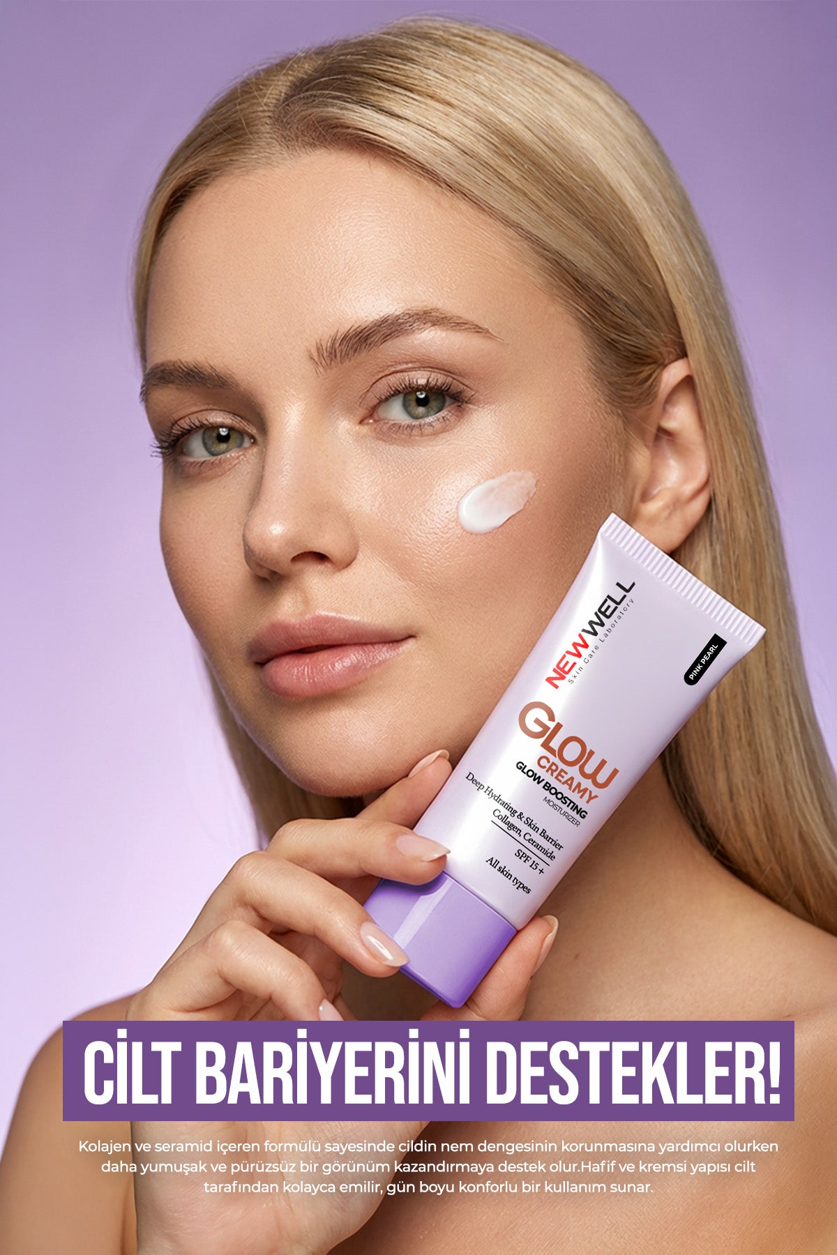 Glow Boosting Işıltı Veren Nemlendirici Yüz Kremi SPF 15+ Pink Pearl 01 30 ml