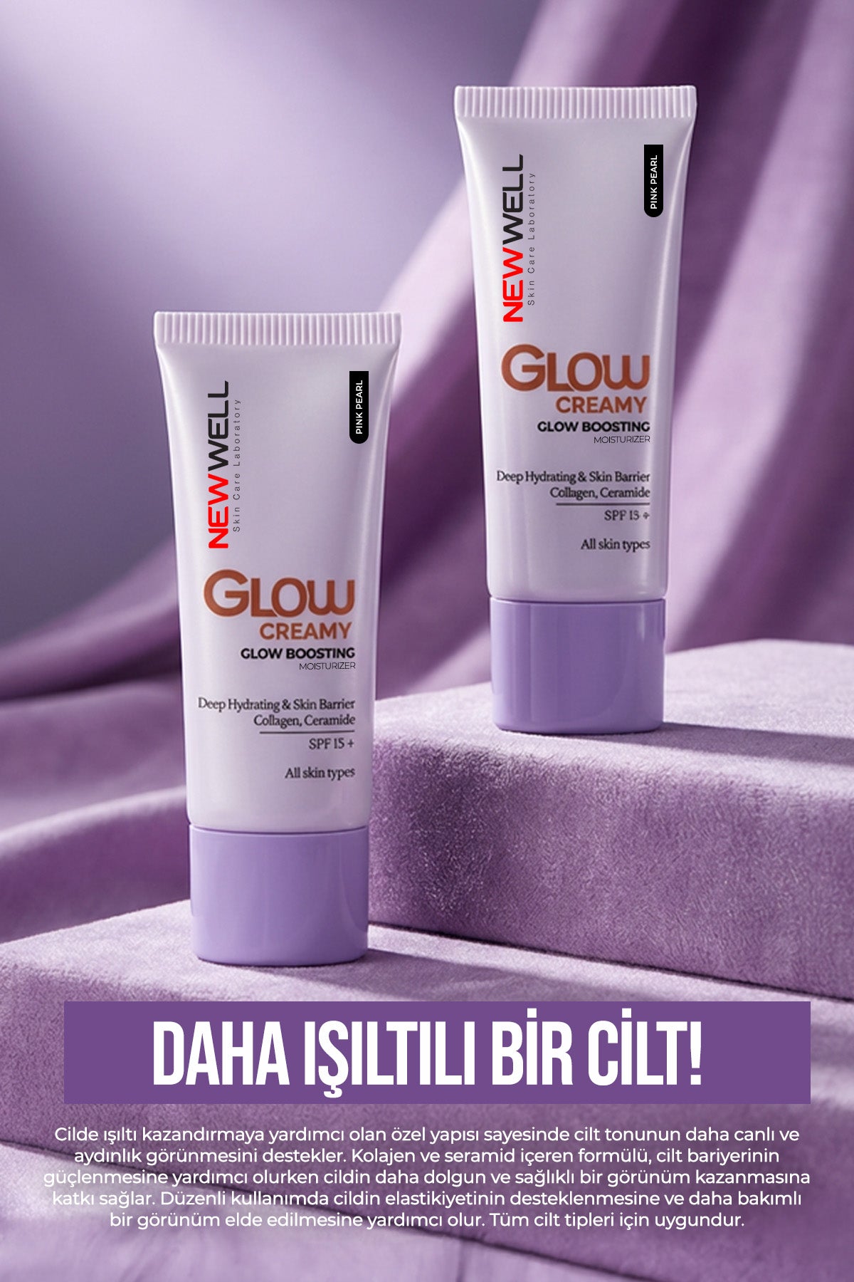 Glow Boosting Işıltı Veren Nemlendirici Yüz Kremi SPF 15+ Pink Pearl 01 30 ml