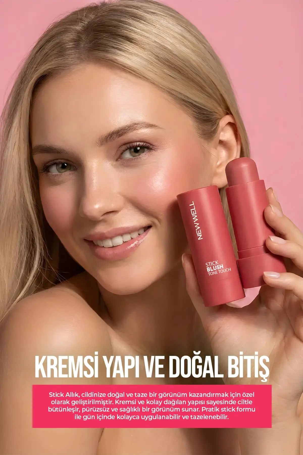 Stick Blush Tone Touch Hot Cream 05 – Stick Allık New Well