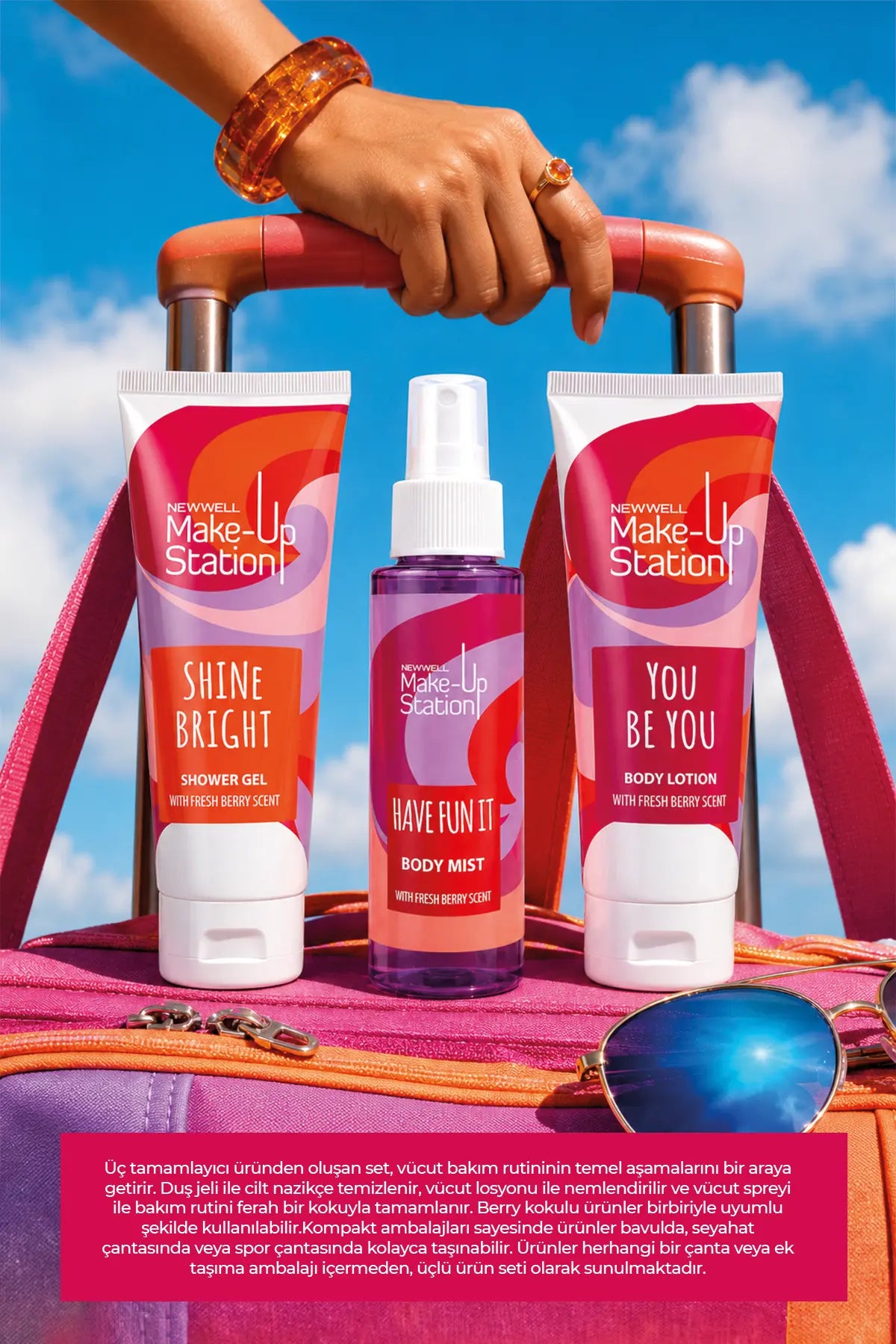 Make-Up Station Be Proud Treat Yourself Travel Body Care Set | 3’lü Seyahat Vücut Bakım Seti