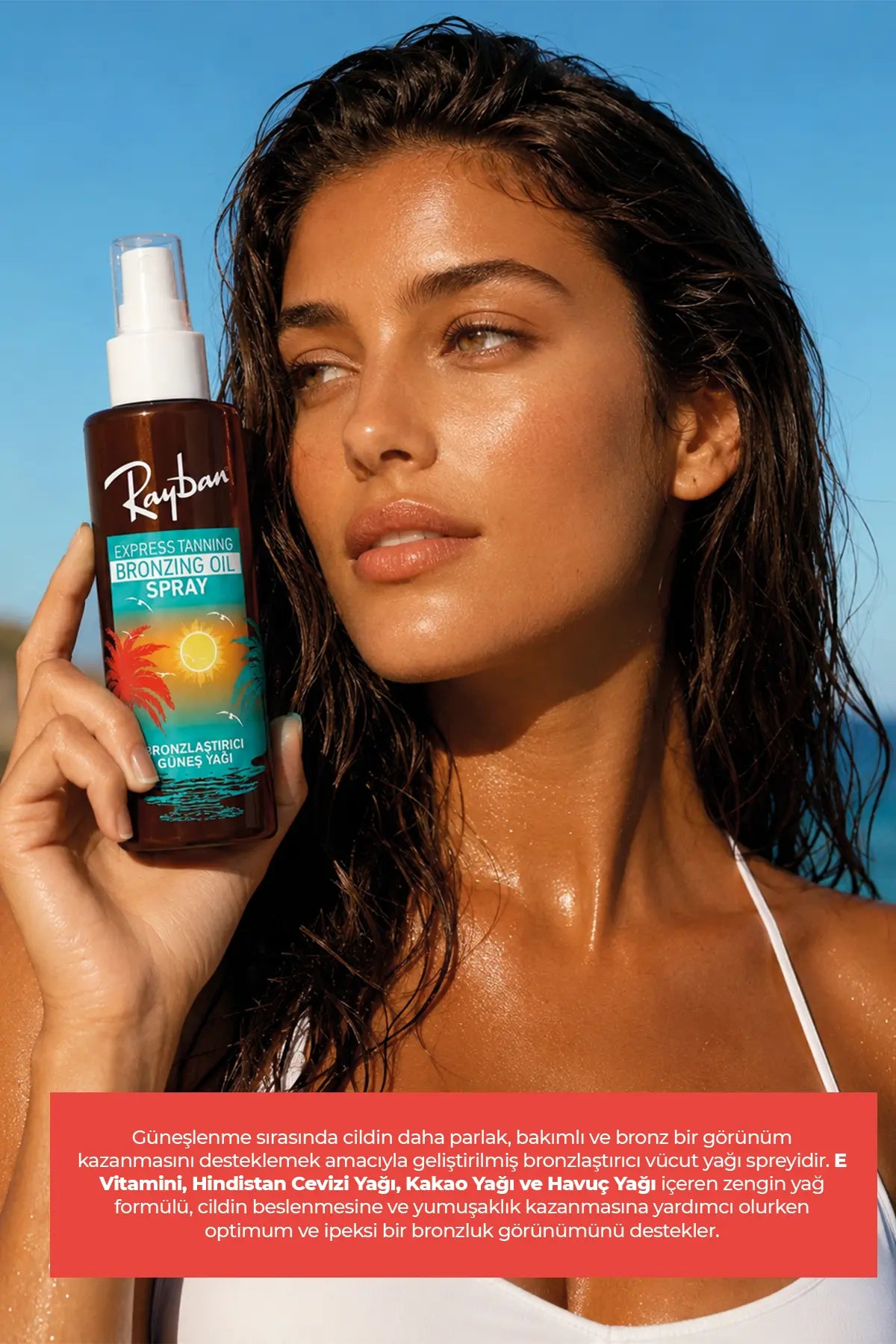 Rayban Express Tanning Bronzing Oil Spray | Bronzlaştırıcı Güneş Yağı Spreyi 150 ml
