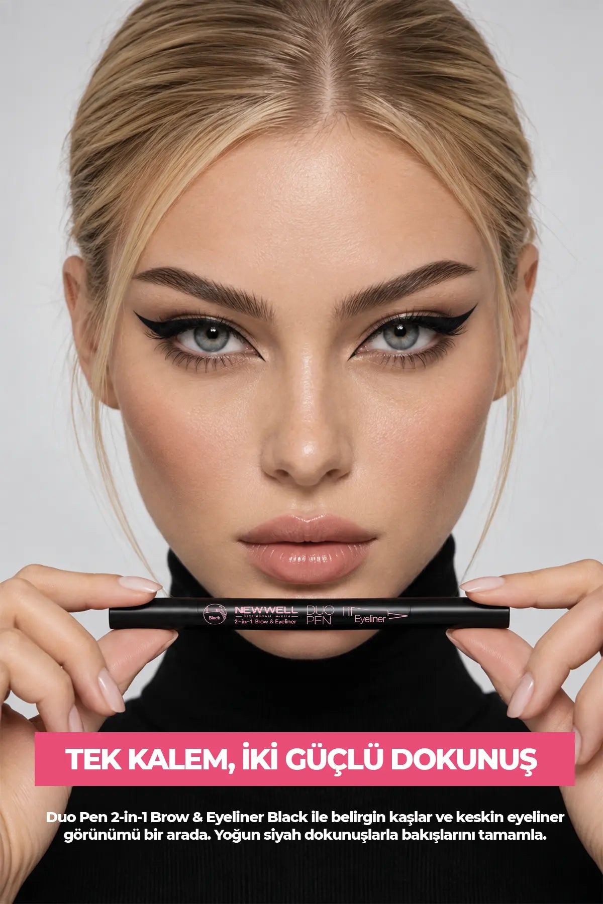 Duo Pen 2-in-1 Brow & Eyeliner Black 01 2 ml