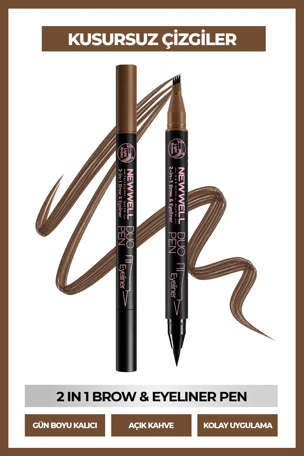 Duo Pen 2-in-1 Brow & Eyeliner Light Brown 03 2 ml
