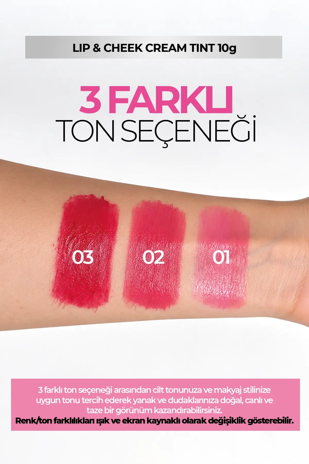Lip & Cheek Cream Tint 01 10 g