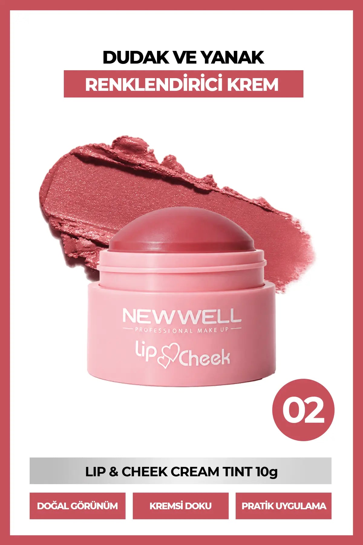 Lip & Cheek Cream Tint 02 10 g