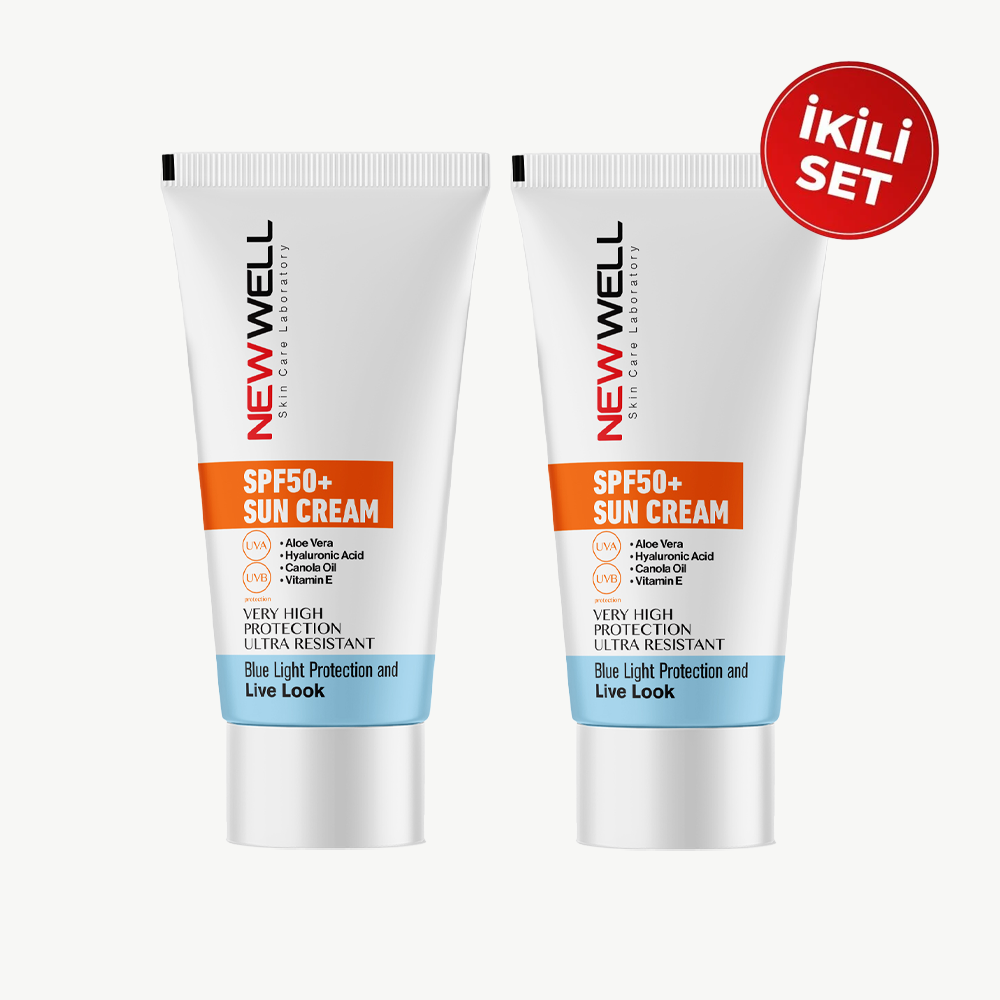 Güneş Kremi Yüksek Koruma Spf 50+(Aloe Vera) - 2 Adet