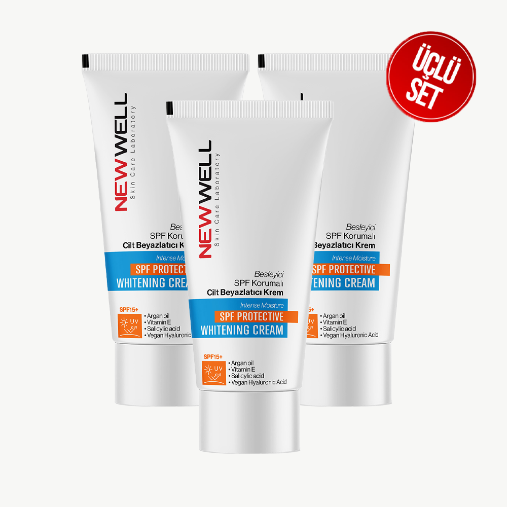 Besleyici SPF Korumalı Cilt Beyazlatıcı Krem 50 ml - 3 Adet