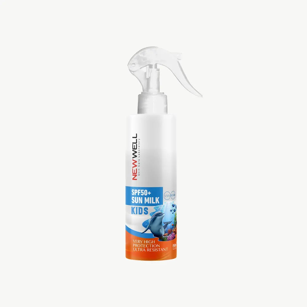New Well Çocuk Güneş Sütü Yüksek Koruma SPF 50+ Jojoba Oil . | New Well
