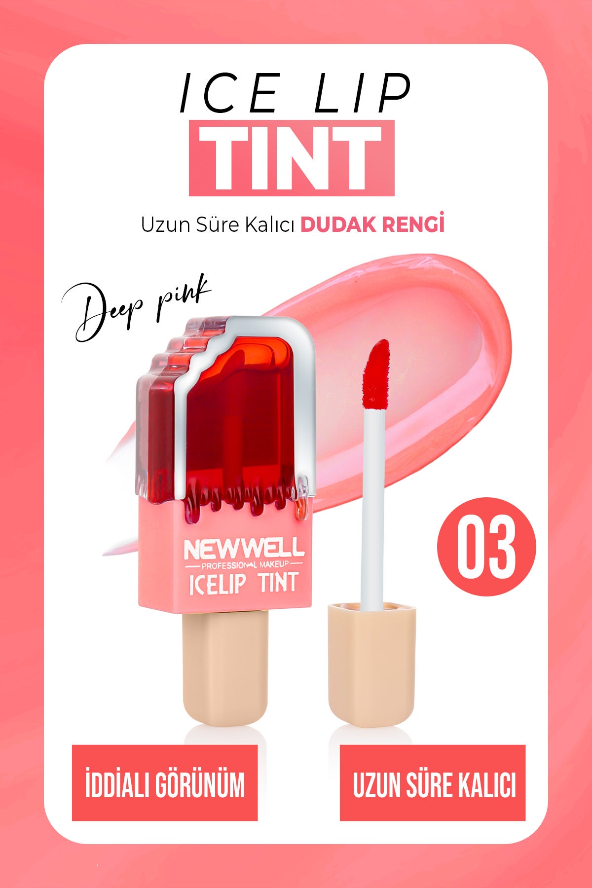 Ice Lip Tint Deep Pink 03 6 ML