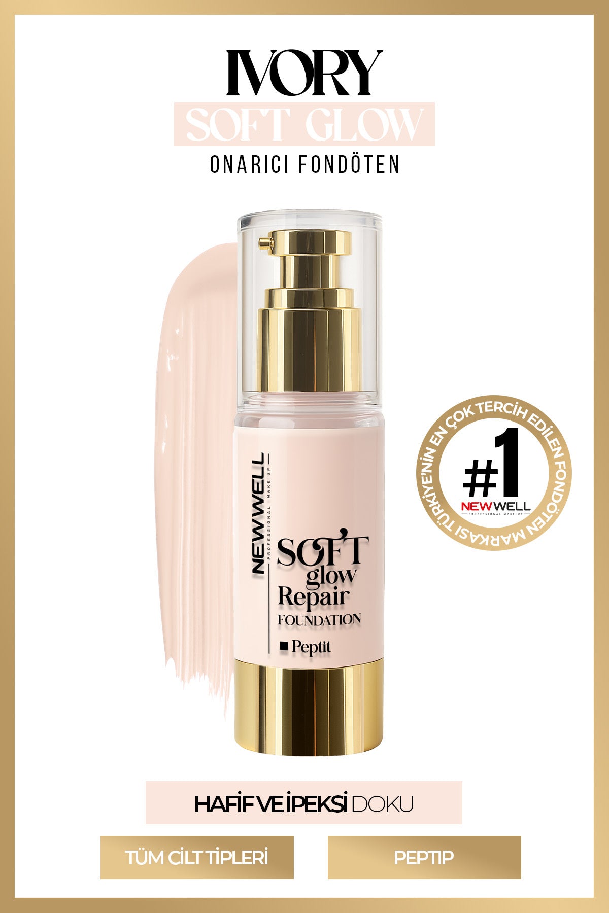 Ivory Soft Glow Repair Foundation Yumuşak Işıltılı Onarıcı Fondöten 30 ML