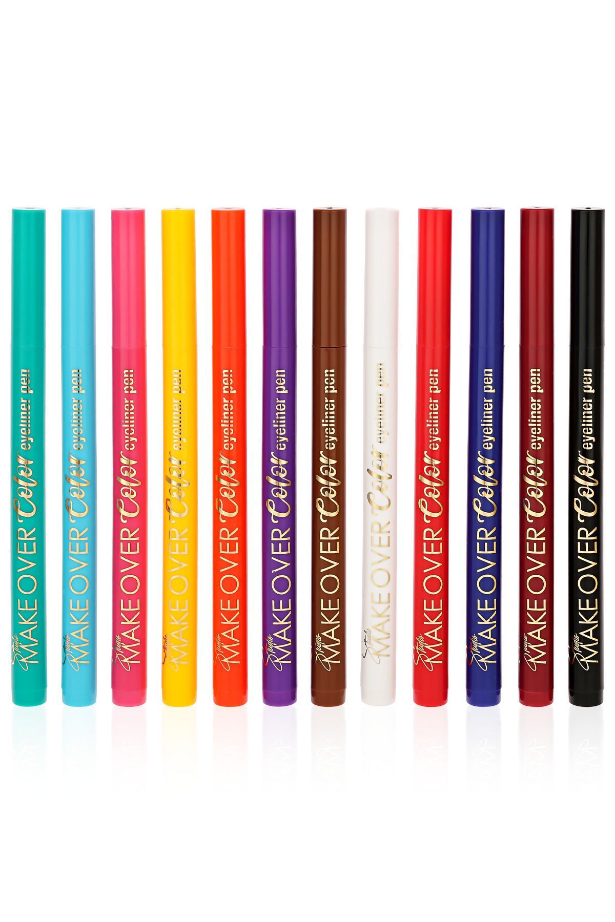 Makeover Eyeliner Pen 12li Renkli Set