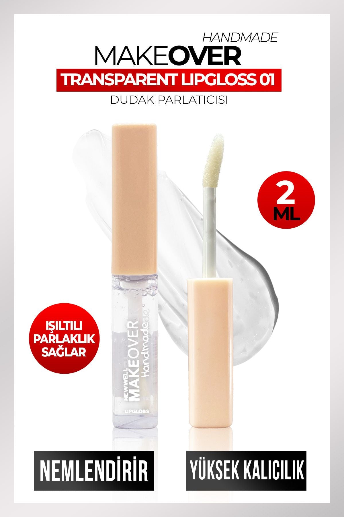 Makeover Handmade Transparent Lipgloss 01