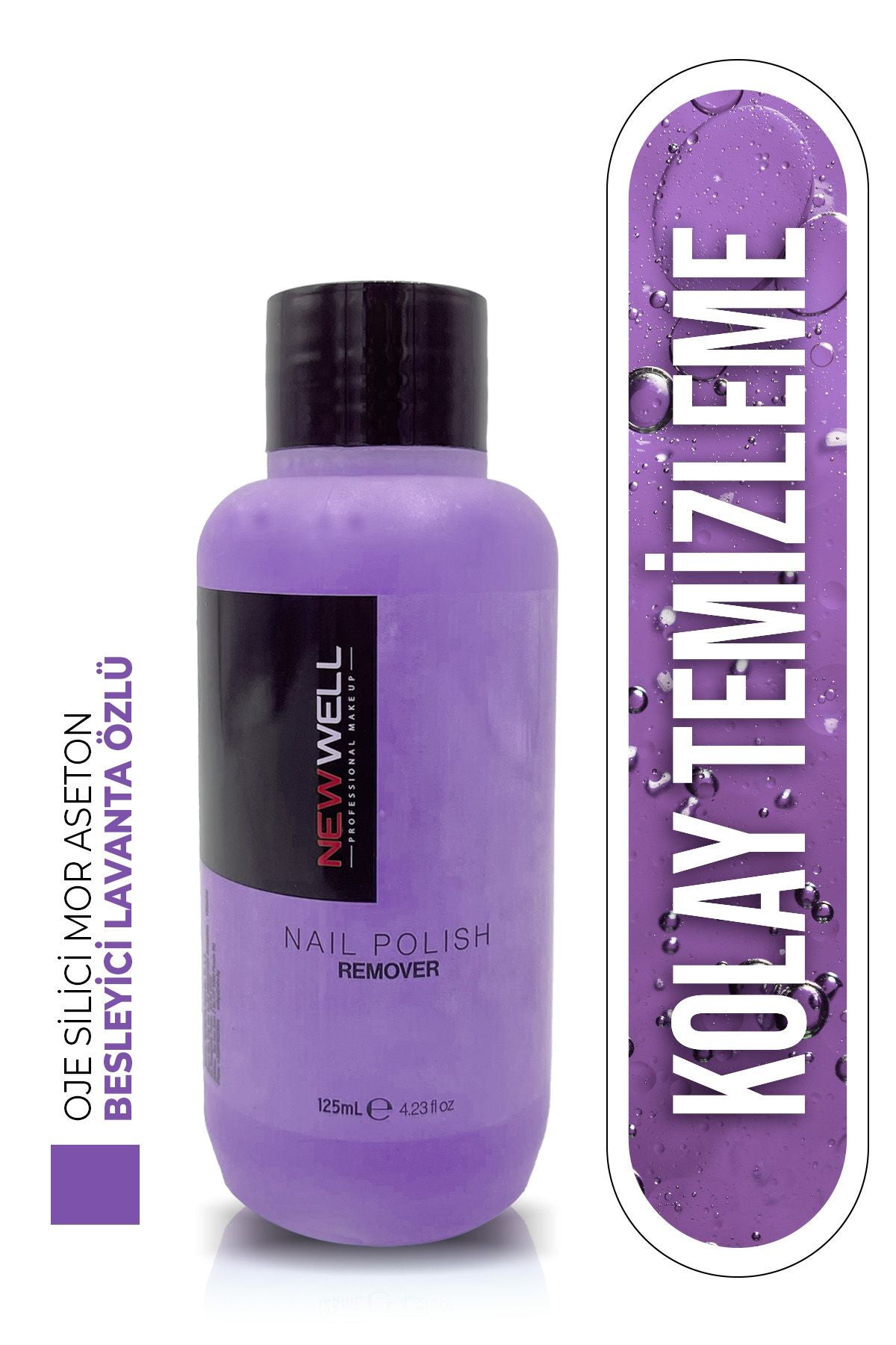 Oje Silici Mor Aseton,Besleyici Lavanta Özlü 125 ML