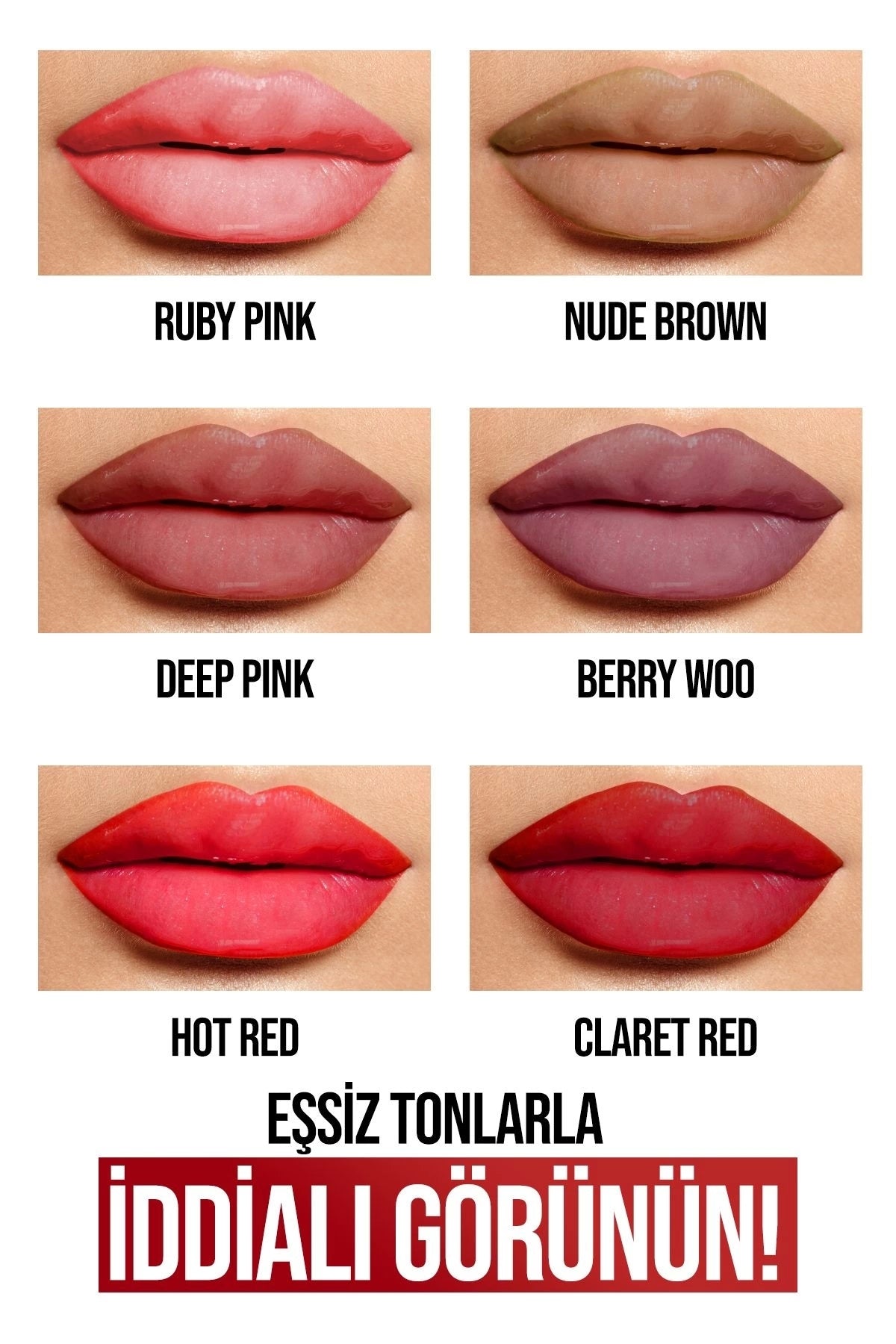 Permanent Matte Lipstick 03 Deep Pink Uzun Süre Kalıcı