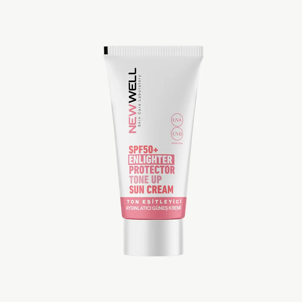 New Well Ton Eşitleyici Yüksek Koruma Etkili Spf 50+ Aydınlatıcı Yüz Güneş Kremi . | New Well Makeup