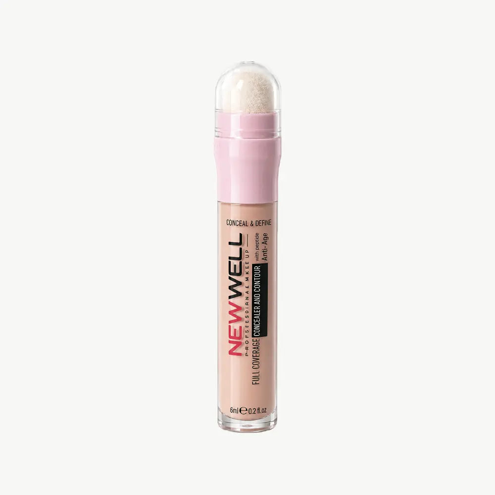 Full Coverage Concealer & Contour Sünger Uçlu Kapatıcı & Kontür 01 6 ml