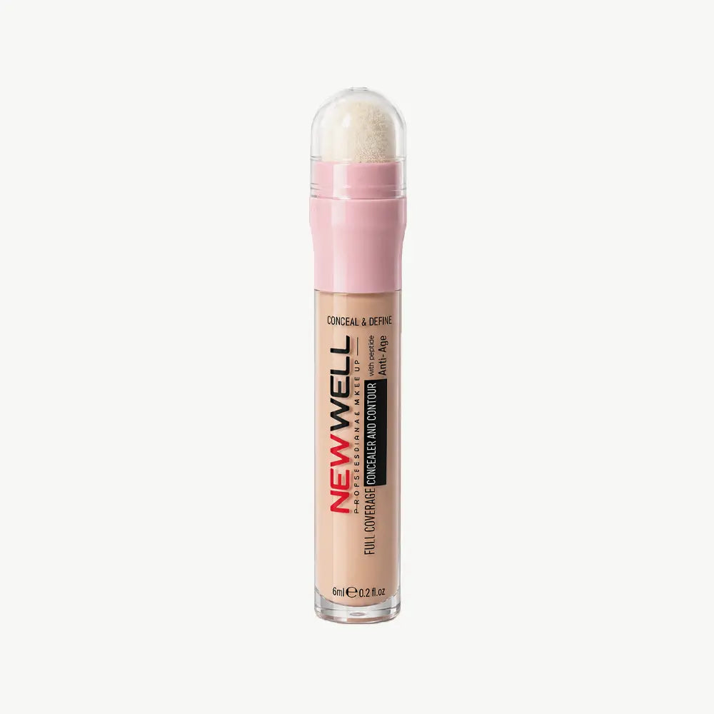 Full Coverage Concealer & Contour Sünger Uçlu Kapatıcı & Kontür 03 6 ml
