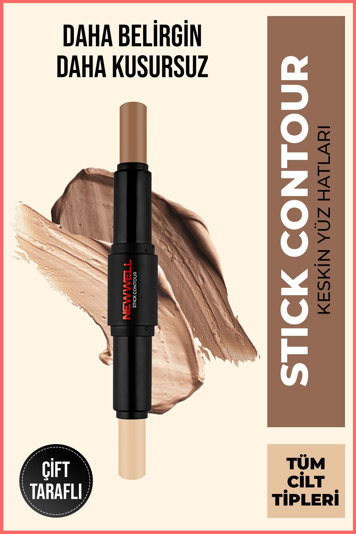 X3 Adet Kontür - Prof. Contour Stick - Çift Taraflı