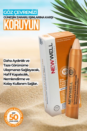 Güneş Korumalı Göz Çevresi Concealer Cream 50+SPF - 4