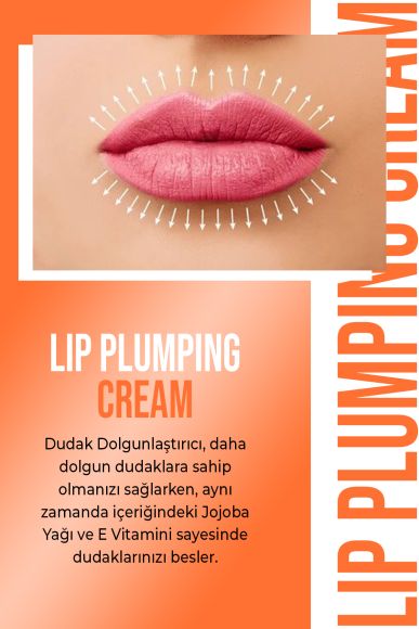 Lip Plumping Cream Sun Orange | Dudak Dolgunlaştırıcı Krem 5 ML -Dudak Bakımı