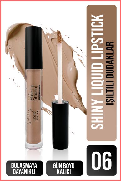 Make Up Station Shiny Liquid Lipstick 06 - 1