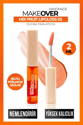 Makeover Handmade Mix Fruit Lipgloss 02 -Lip Gloss - Dudak Parlatıcısı Thumbnail