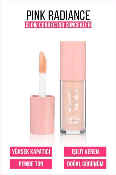 Pink Radiance Glow Corrector Concealer | Pembe Işıltılı,Parlaklık,Düzeltici,Kapatıcı 8 GR - 1