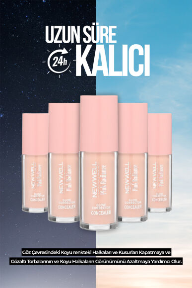 Pink Radiance Glow Corrector Concealer | Pembe Işıltılı,Parlaklık,Düzeltici,Kapatıcı 8 GR - 3