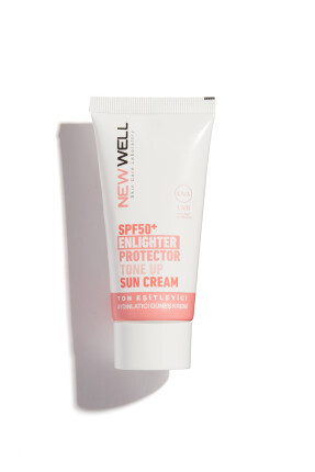 Ton Eşitleyici Yüksek Koruma Etkili Spf50+ Aydınlatıcı Pembe Yüz Güneş Kremi 50 ML - 1